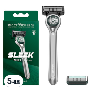 多樂可 Sleek Motion 刮鬍刀+2入刀片組, 5套