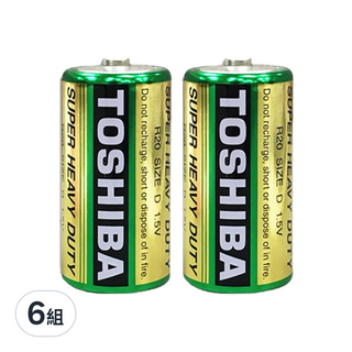 TOSHIBA 東芝 環保2號電池, 2顆, 6組