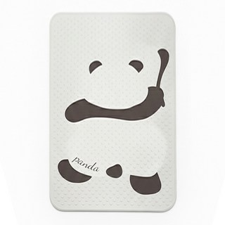 Mega 浴室可愛動物吸盤淋浴防滑墊, 淺灰熊貓, 1個