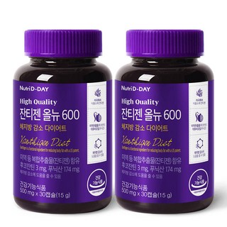 뉴트리디데이 잔티젠 올뉴 600 15g, 30정, 2개