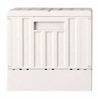 livinbox FB-3232 小貨櫃收納椅 貨櫃屋造型設計 組裝簡易又方便, 白, 1個