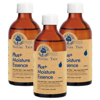 NATURE TREE 自然樹 保濕濃縮精華液 250ml 深層保濕 水潤質地, 3瓶