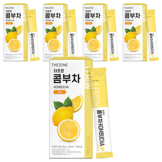 Better health 康普茶隨身包 檸檬口味, 5g, 10條, 5盒