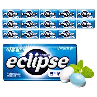 이클립스 페퍼민트향 캔디, 34g, 15개
