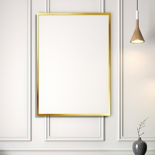 LEAD OFF 鋁製壁畫海報框框架, 亮面金色, 1個