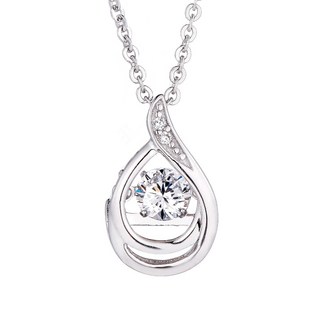 CROSSFOR Dancing Stone 純銀懸浮閃動項鍊