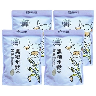 富里鄉農會 黑糙米麩, 4包, 500g