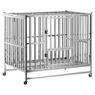 不鏽鋼狗籠 #780, 1個, 銀色