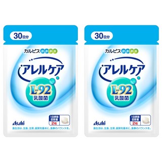 Asahi 朝日 可爾必思 阿雷可雅 L-92乳酸菌 原味, 2包, 60顆