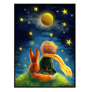 創彩 鑽石畫 ZSD3416 小王子 DIY 手工藝品 鑽石貼 居家裝飾 療癒 鑽石彩繪, 1個