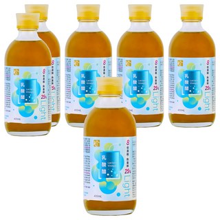 百家珍 Light果醋 乳酸醋, 400ml, 6瓶