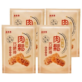新東陽 肉鬆巧酥捲 酥脆香酥, 130g, 4袋