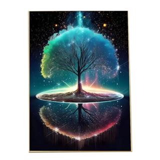 創彩 鑽石畫 能量樹 5D, 1個