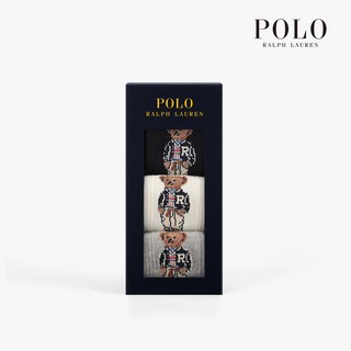 POLO RALPHLAUREN 女款學院風運動小熊3雙禮盒組
