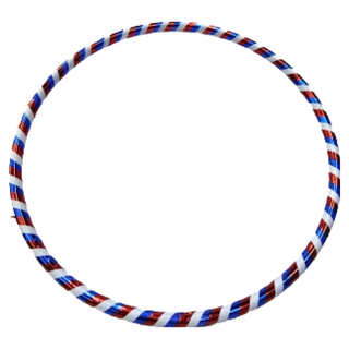 SUCCESS 成功 音律彩虹呼拉圈 加重型 外徑約100cm, 藍色 + 白色 + 紅色, 1個