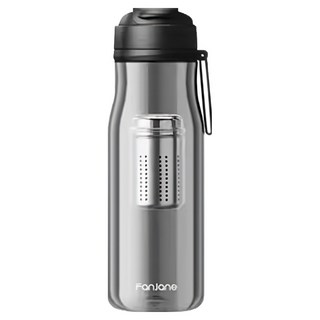 FAN 磁吸茶水分離泡茶杯, 黑色, 550ml, 1個