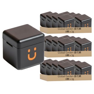 Global Garden 盛花園 Coffeehead 超方塊 美式中烘快飲系列 即溶咖啡, 8顆, 2g, 3盒
