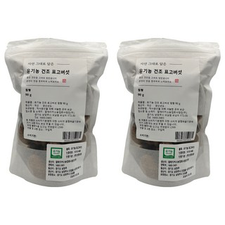 自然裝入的乾香菇 圓形, 90g, 2包