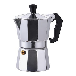 經典義式品味摩卡壺 100ml, 1個, 銀色