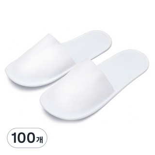 라이프란스 일회용 개별포장 실내화, 화이트, 100개