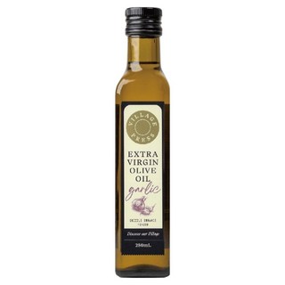 THE VILLAGE PRESS 紐西蘭廚神系列 頂級冷壓初榨蒜香風味橄欖油, 250ml, 1瓶