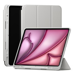 Sinjimoru Sinjifolio 智慧保護套 附Apple Pencil收納槽 平板保護殼, 暖灰色, 1個