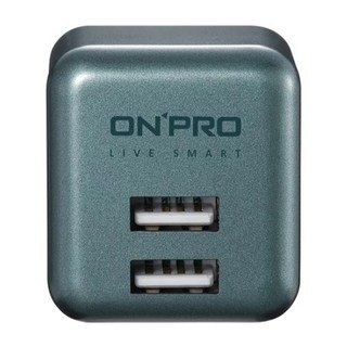 ONPRO 2埠 USB急速充電器, 夜幕綠, 1個