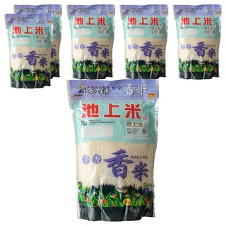 池上多力米 芋香米, 產於台灣台東縣池上鄉, 米粒飽滿、美味香Q, 1.5kg, 6包, CNS一等米