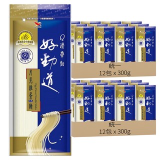 統一 好勁道 月見雞蛋風味麵, 300g, 24包