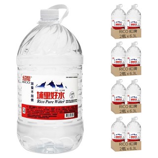 RICO 紅牌 埔里好水, 6.3L, 8瓶