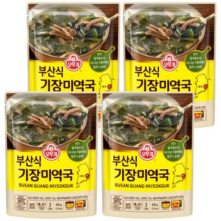 오뚜기 부산식 기장 미역국, 500g, 4개