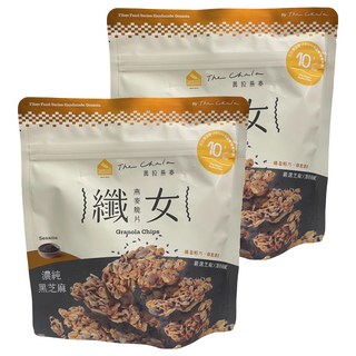 The Chala 蕎拉燕麥 纖女燕麥脆片 芝麻 低溫烘烤 0添加, 130g, 2包
