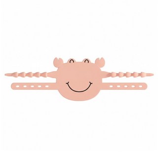 ROYALLIN 蘿林嚴選 防關門靜音門鎖 粉色螃蟹 10.6 x 22cm 50g, 1個