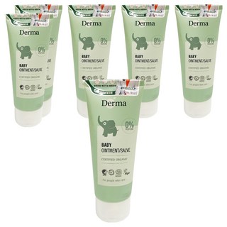 Derma 寶寶有機舒敏萬用膏, 蘆薈杏仁油深層滋潤, 新生兒嬰兒敏感肌適用, 0%香精, 99%天然萃取, 6條, 100ml