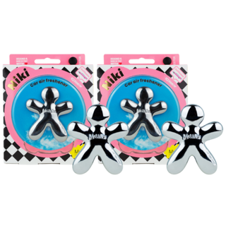 Mr&Mrs FRAGRANCE NIKI 經典車用芳香劑, 2個, 透明
