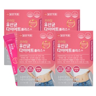 일양약품 프라임 유산균 다이어트 플러스, 90g, 4개