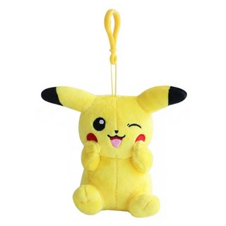 寶可夢 眨眼皮卡丘 絨毛玩偶 13cm, 皮卡丘 黃色, 1個