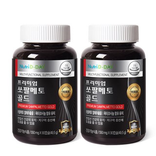 뉴트리디데이 프리미엄 쏘팔메토 골드, 90정, 2개