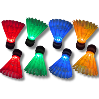 글림잇 LED 나일론 셔틀콕 4종 세트, 혼합색상, 4개입, 2세트