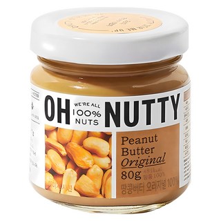오넛티 땅콩버터 오리지널 100%, 80g, 1개