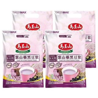 馬玉山 紫山藥黑豆漿 100% 全天然 高纖維 冷熱皆宜, 30g, 12包, 4袋
