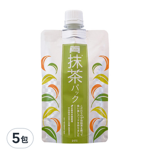 pdc 抹茶面膜 深層清潔淨化毛孔汙垢 日本原裝進口, 5包, 1入