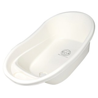 PUKU 藍色企鵝 Smile嬰兒澡盆 71.8 x 47.4 x 22.7cm 27L, 白色 款式隨機, 1個