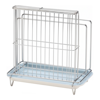 不銹鋼刀具砧板瀝水收納架, 銀色, 1個