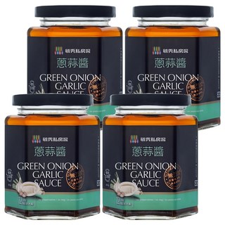 毓秀私房醬 蔥蒜醬, 250g, 4罐