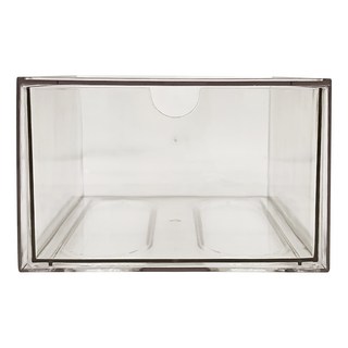 可堆疊收納盒 大號 16.5 x 10 x 10cm, 透明, 1個