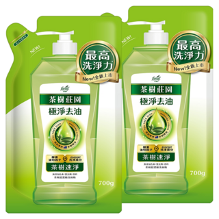 farcent 花仙子 茶樹莊園 超濃縮洗碗精 補充包 茶樹速淨, 700g, 2包
