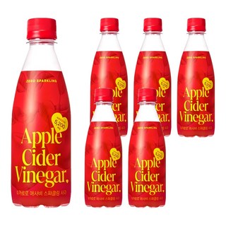 sugarlolo 蘋果醋氣泡飲, 350ml, 6瓶