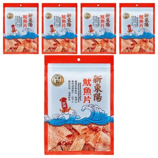 新東陽 魷魚片 炭烤, 80g, 5包