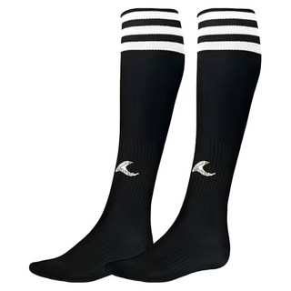 Loopal 路寶 嬰童專業足球運動襪 脛部襪管伸縮止滑 襪底高密度緩衝設計, 黑色, 1個